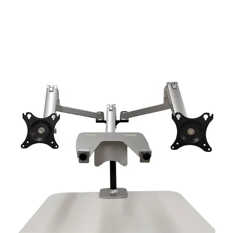 Supporto Ergonomico per Laptop a Doppio Schermo, Regolabile in Altezza, con Angolo di Inclinazione di 90 Gradi, Disponibile in Magazzino