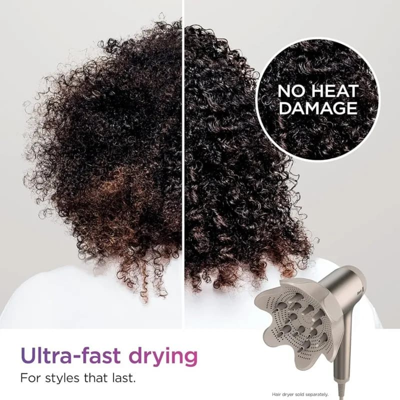 Strumento di styling EMECE per capelli ondulati, ricci e crespi - Accessorio diffusore per definire i ricci per l'asciugacapelli Shark Flexstyle serie HD400