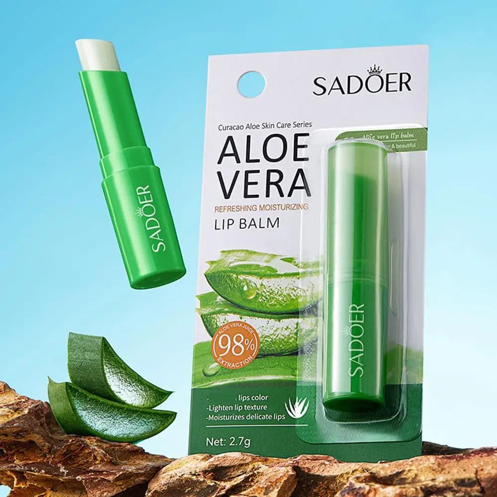 Vitamina C Aloe Cocco Balsamo per le labbra Idratante Anti Cracking Idratante Riparazione Nutriente Rossetto Labbra Prodotti per la cura della pelle