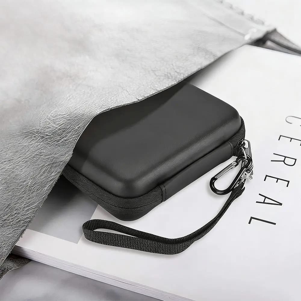 Custodia per SSD da 2,5 pollici Resistente all'Acqua Antiurto Borsa Protettiva Guscio Rigido con Rivestimento in Schiuma per Hard Disk Esterno Canvio Basics/WD