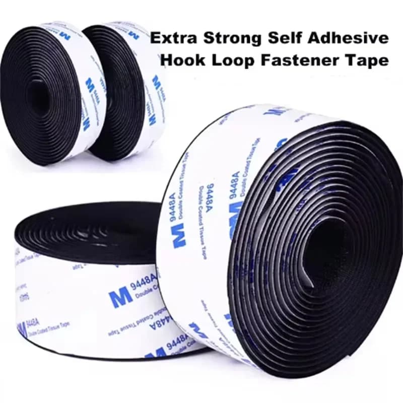 Forte nastro autoadesivo con chiusura a strappo Nastro adesivo rettangolare in nylon con colla forte per artigianato fai-da-te 1 metro