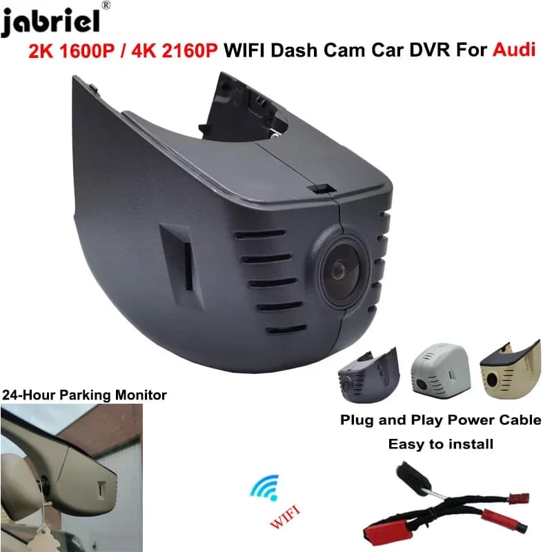 Plug and Play 4K Car DVR Dash Cam Camera per Audi a3 a4 a5 a6 a7 a8 q3 q5 q7 q8 b4 b5 b6 b7 b9 c5 c6 c7 8p 8v rs tt 2012-2016