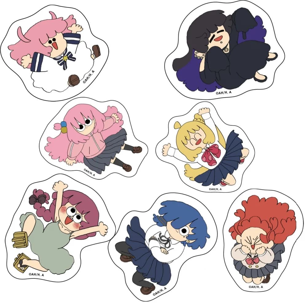 Anime BOCCHI THE ROCK! Gotoh Hitori portachiavi in plastica Ijichi Nijika Kita Ikuyo Bag Tag Parts accessori Baji regalo