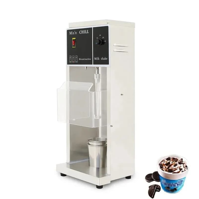 Commercial Automatic Stainless Steel Milk Shake and Ice Cream Blender Commercial Mixer Machine with Stirring Rod