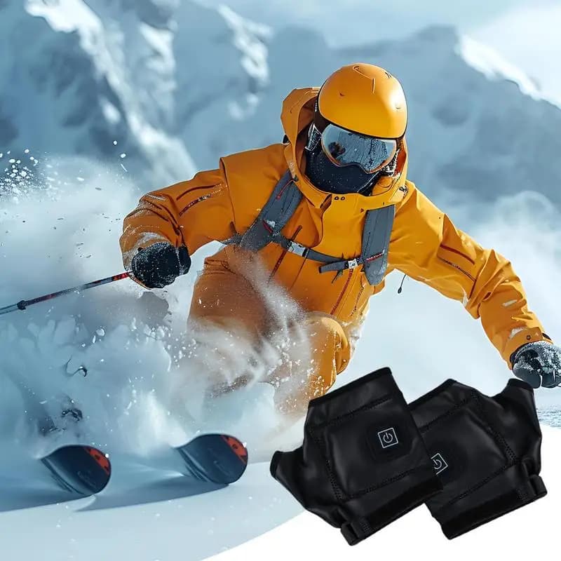 Guanti riscaldati USB Guanti riscaldanti per esterni Guanti riscaldanti per ciclismo senza dita Guanti riscaldanti invernali ricaricabili con 3 regolabili
