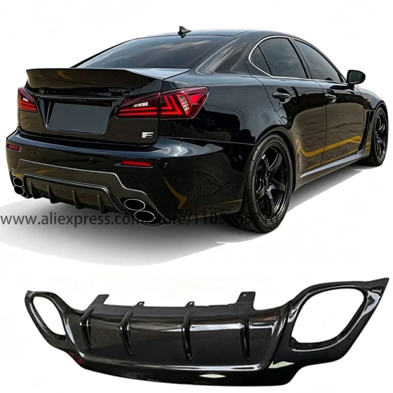 For Lexus IS-F ISF TOM'S V1 Style Rear Bumper Lip Rear Diffuser Lower Rear Spoiler Aerodynamic Exterior Mod Accessories