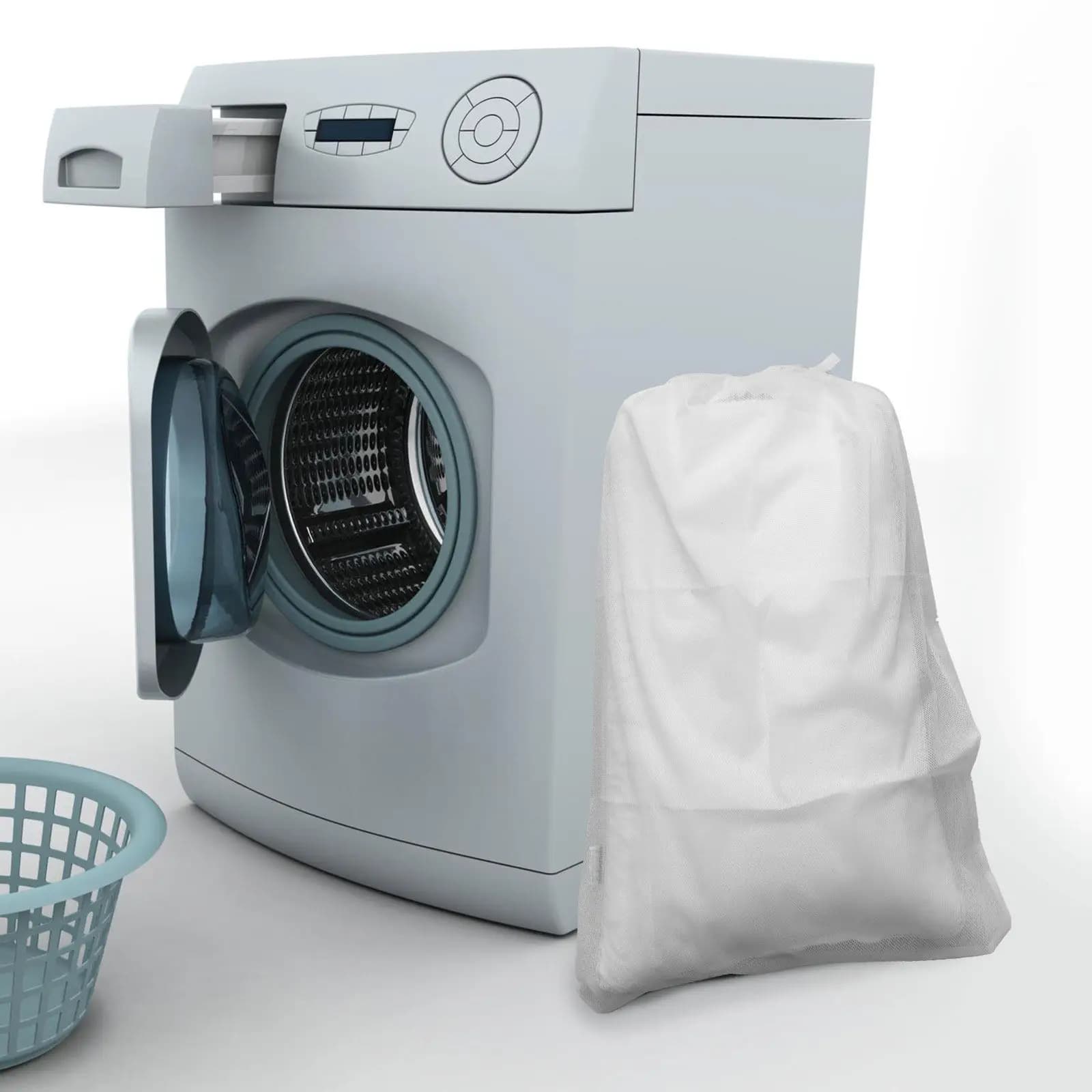 Large Drawstring Mesh Laundry Bag Premium Clothes Wash Bag for Travel Home Protect Delicate Underwear Sweaters Bras Washing