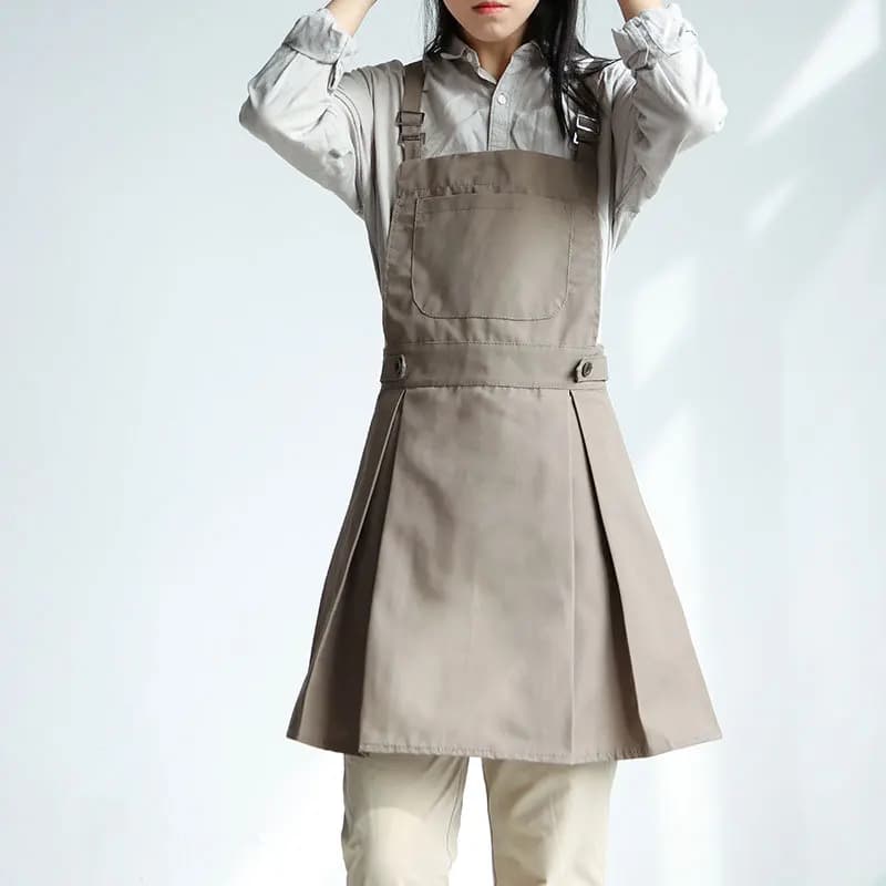 Elegant Female Apron For Household Kitchen Restaurant Florist Cafe Service Uniform Personalized Logo Option