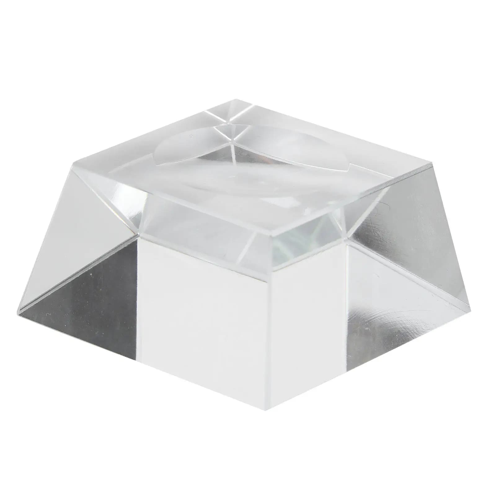 Supporto per Sfera di Cristallo con Base in Vetro Spesso Trasparente, Supporto Concavo per Esporre Palline da Baseball, Softball, Tennis, Uova, Sfere in Ceramica Rotonde