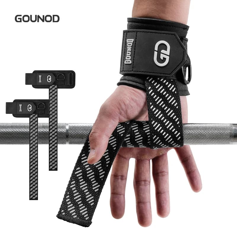 2 pezzi cinturini da polso per sollevamento pesi allenamento per la forza fasce regolabili antiscivolo per palestra supporto per sollevamento fitness presa sportiva divieto
