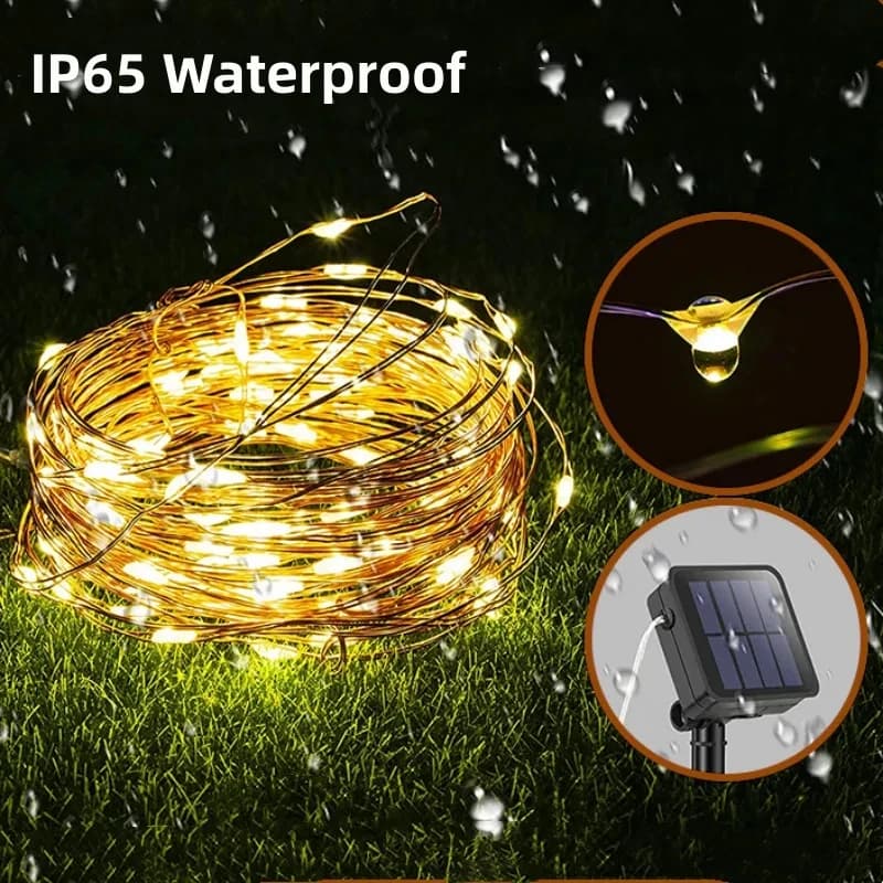 50/100 led Solar Fairy Lights impermeabile Solar Power String Light Garland Outdoor Lights Christmas Decor Garden Lawn Lamp