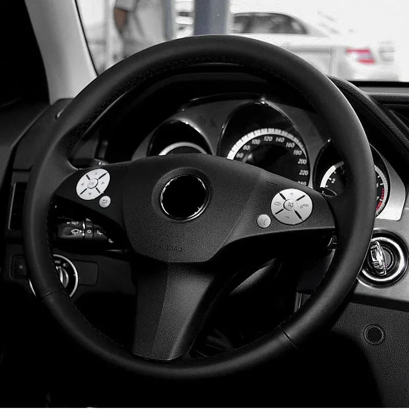 For Mercedes Benz X204 W204 W212 W221 W251 W164 X164 R171 C219 CESR CLS GLK ML SLK Steering push button Trim Cover