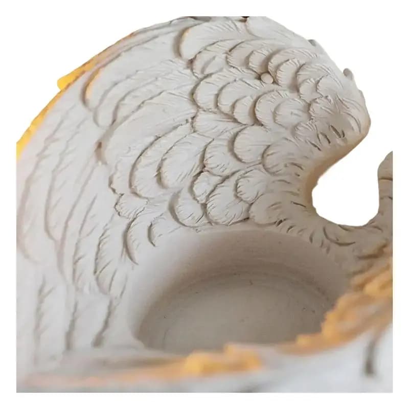 AEE2-Angel Wing Candle Holder Nordics Style Candlestick Ornaments Wedding Decoration Romantic Living Room(No Candles)