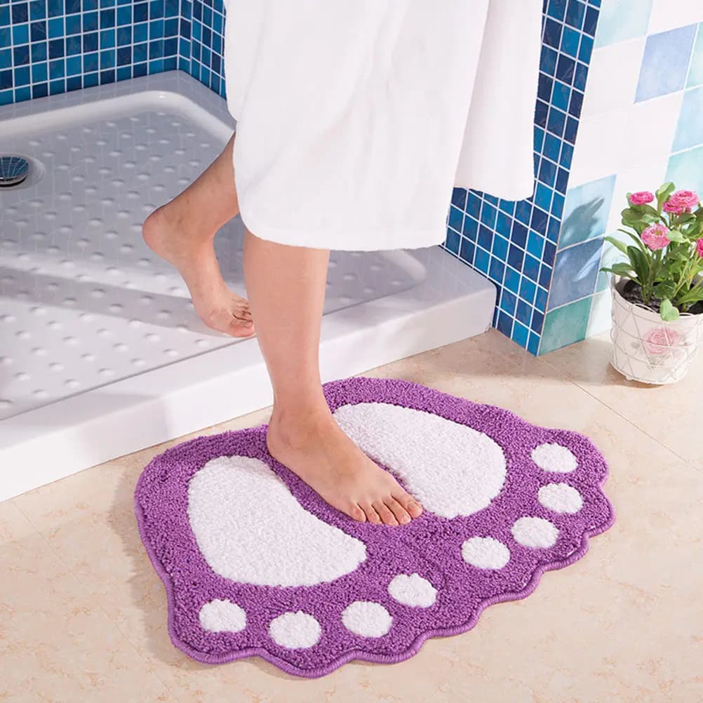 Tappeto Premium in Poliestere con Base Antiscivolo, Tappetino Decorativo Lungo per Cucina, Bagno, Corridoio, Comodo Tappeto d'Ingresso