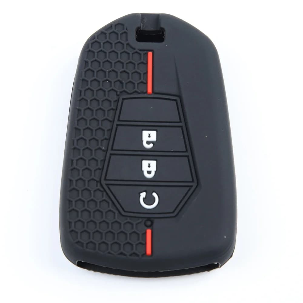 Nuova Cover in Silicone a 3 Pulsanti per Chiave Auto Telecomando per ISUZU D-Max, MU-X 2021 2022+ e Accessori Box