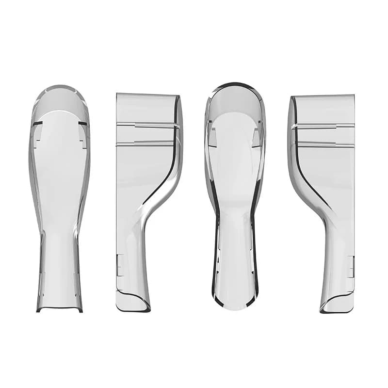 5 pcs transparent cover for electrical toothbrush heads for oral toothbrush-B, portable protective cap for travel, plastic case, bathroom tool