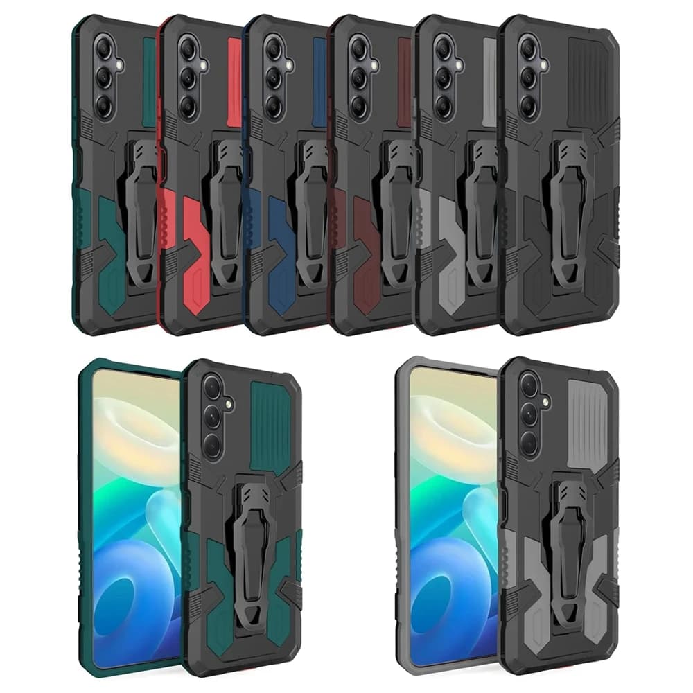Custodia con Clip Posteriore per Samsung Galaxy A73 A72 A71 A70 A55 A54 A52 A51 A41 A35 A34 A32 A30s A25 A24 A21S A20 A16 A15 A14 A06