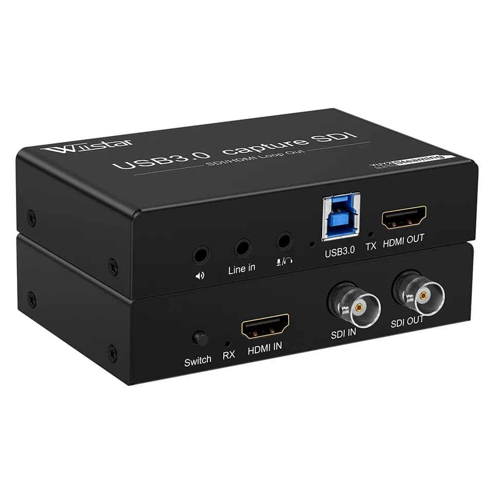 Scheda di acquisizione video UVC USB3.0 HDMI SDI a USB 3.0 Piastra di streaming live SDI HDMI Loop Scheda di acquisizione 1080p 60fps per Mac Window