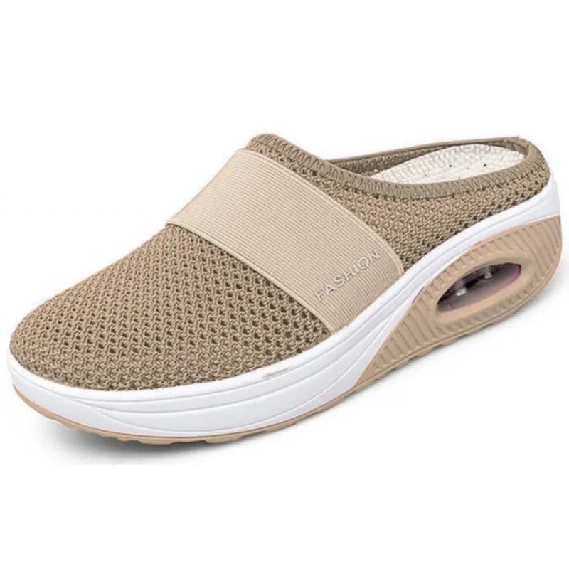 Scarpe da Donna Air con Ammortizzazione, Slip-On Ortopediche per Diabetici, Ciabatte con Zeppa Leggere in Mesh, Sneaker Femminili