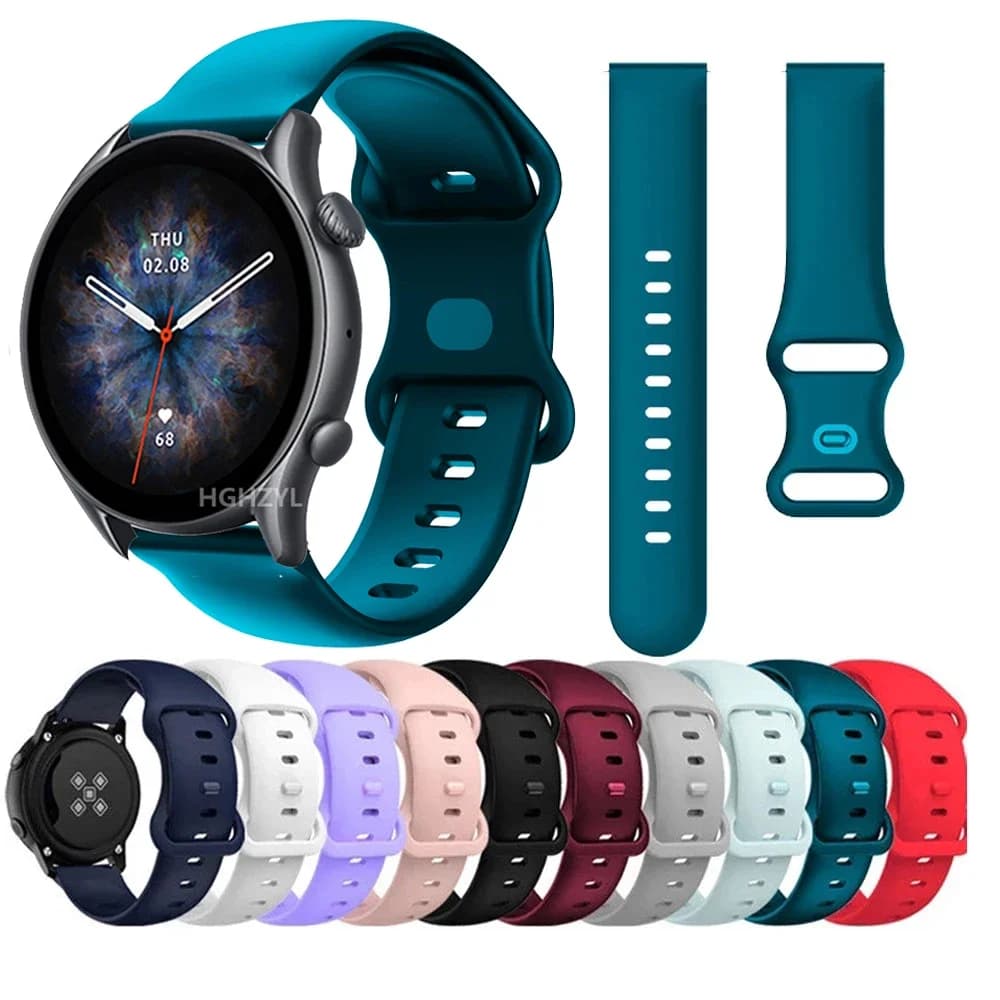 Per Amazfit GTR 4 Astuto Della Vigilanza Della Cinghia 22 millimetri Cinturino di Sostituzione in Silicone Jegna Leitura Amazfit GTR4/3 Pro 47mm/GTR3 GTR2 2e Stratos Braccialetto