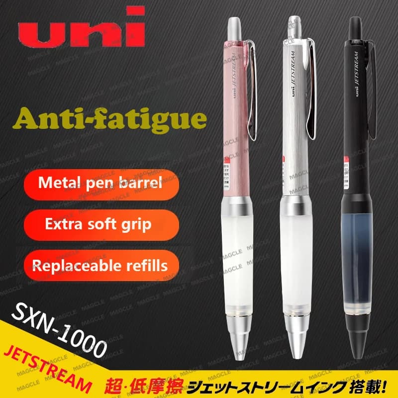 Uni Penne a sfera SXN1000 di alta qualità Inchiostro a olio Jetstream Alpha-Gel Soft Grip Penna firma anti-fatica Accessori per ufficio 구