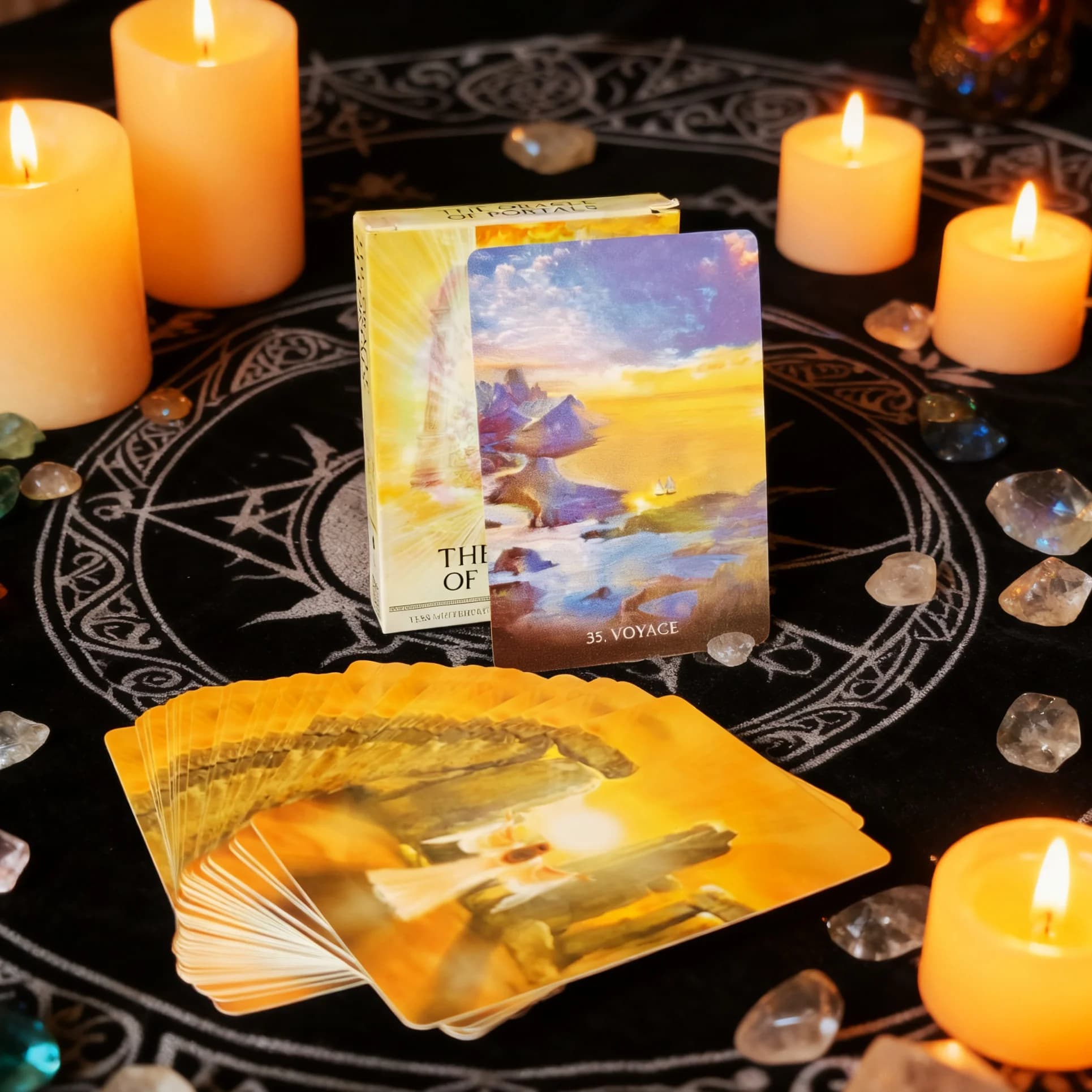 New Hot The Oracle of Portals Chiedi e conoscere 44 carte/set The Mythic Fate Divination For Fortune Games Family Tarot Cards