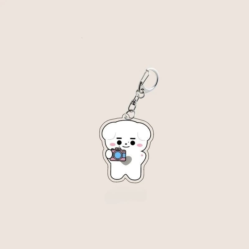 7pcs/set Kpop Peripheral ENHYPENS Keychain JUNGWON JAY JAKE SUNGHOON Cute Backpack Keyring Pendant Cartoon Gift Toy