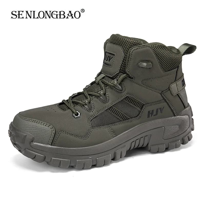 Stivali da uomo leggeri autunnali Stivali da trekking da uomo traspiranti Stivali da deserto antiscivolo da esterno Stivaletti da uomo alla moda Sneakers