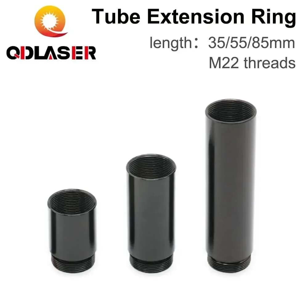 QDLASER Extension Pipe for Extension Pipe CO2 Laser Head OD 24mm lens tube for CO2 laser cutting and engraving machine