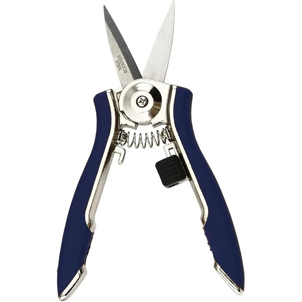 Stainless Steel Garden Pruning Shears, Hand Pruner, Garden Clippers, with Heavy Duty Blade and Easy Grip Handle, Blue