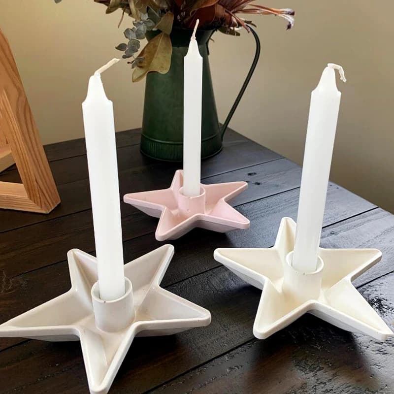 Eye-shaped Star-shaped Candlestick Table Plaster Silicone Mold DIY Handmade Jewelry Storage Box Irregular Shape Room Decoration
