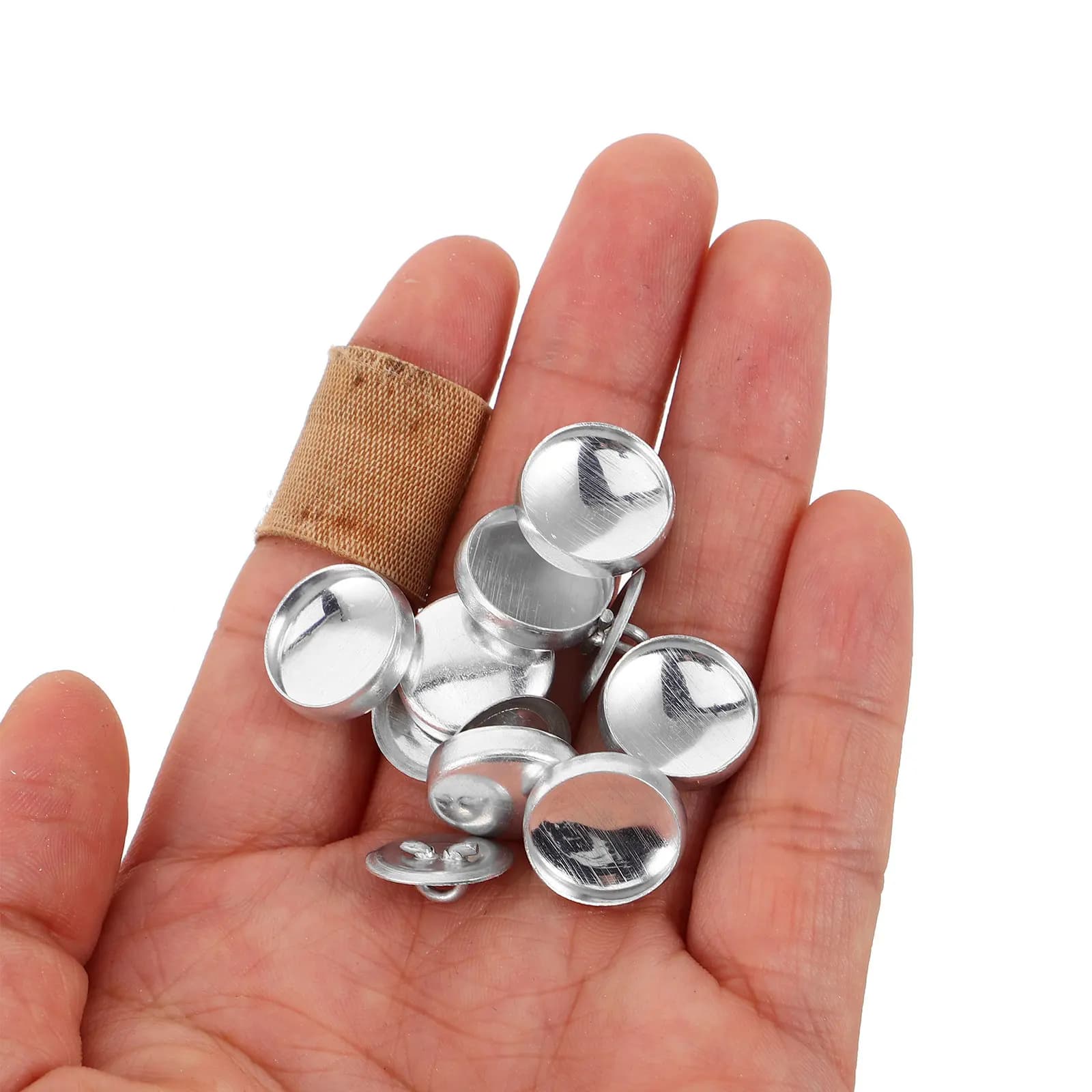 Set per Creazione Bottoni Rivestiti in Tessuto, Kit Fai-da-Te per Cucito e Artigianato, Piccolo Strumento per Realizzare Bottoni