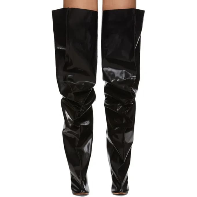 Nuovi Stivali da Donna Autunno-Inverno con Tacco a Spillo e Gamba Larga, Punta Affusolata, Taglie 34-45, Stivali per Gambe Larghe