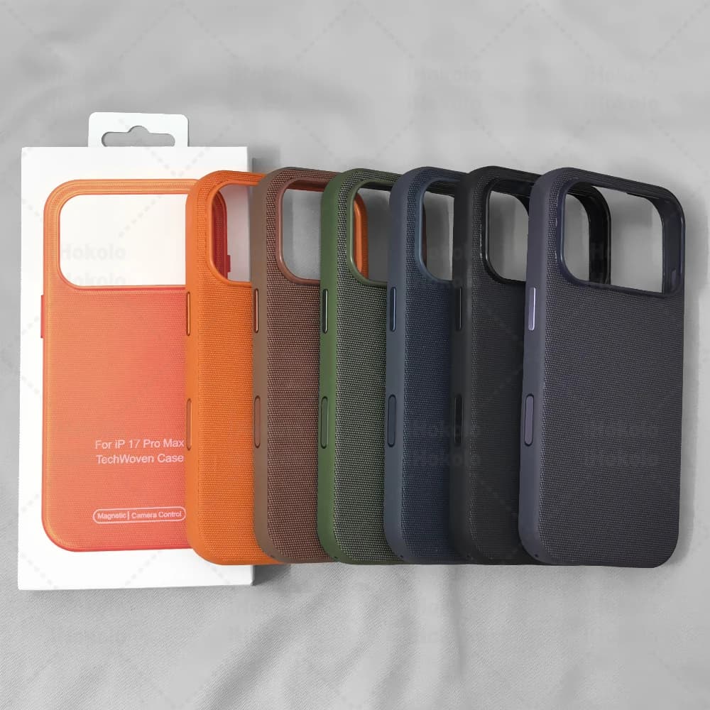 Original Woven Case Magnetic Cover for IPhone 18 17 Air 16 15 14 13 Pro Max Camera Control Case for Magsafe Wireless Charger