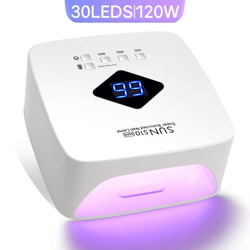 Lampada per unghie a LED UV ricaricabile con rilevamento automatico 30LED asciuga unghie senza fili per la polimerizzazione dello smalto Gel strumento professionale per Manicure