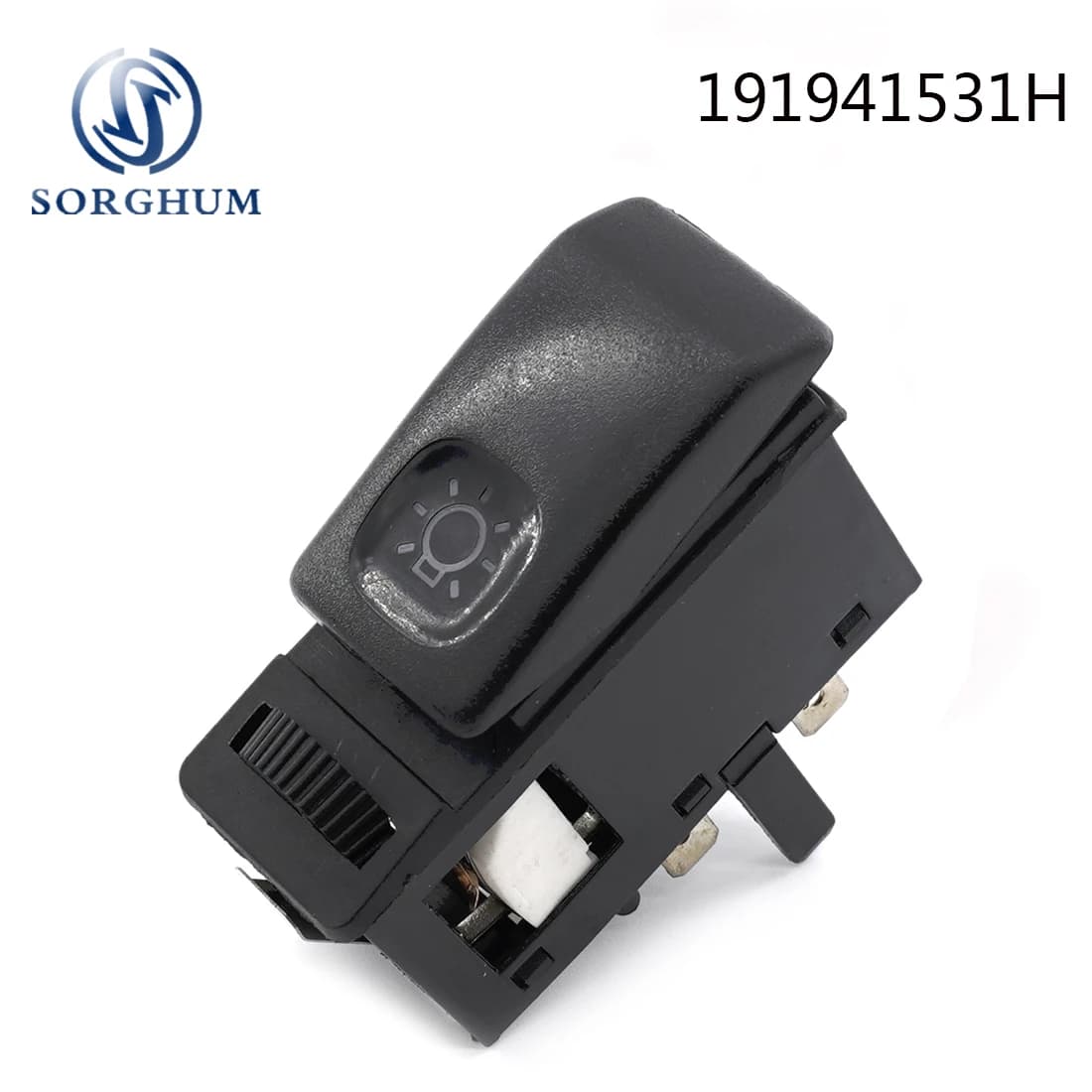 SORGHUM Auto Nero Faro Testa Interruttore Della Luce Per VW Golf Mk2 Jetta II Mk 83-92 191941531 H 191941531 A