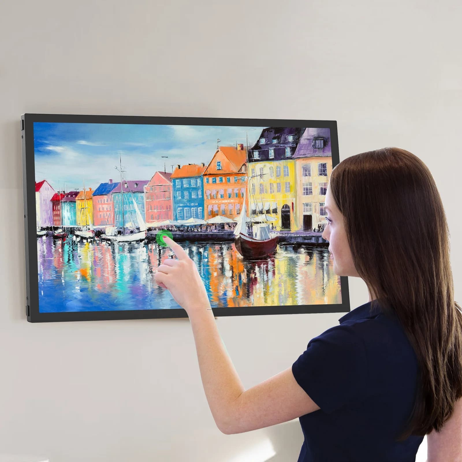 Cornice Digitale WiFi Frameo da 19 Pollici con 64GB di Memoria, Rapporto 4:3, per Collezionare i Momenti Felici