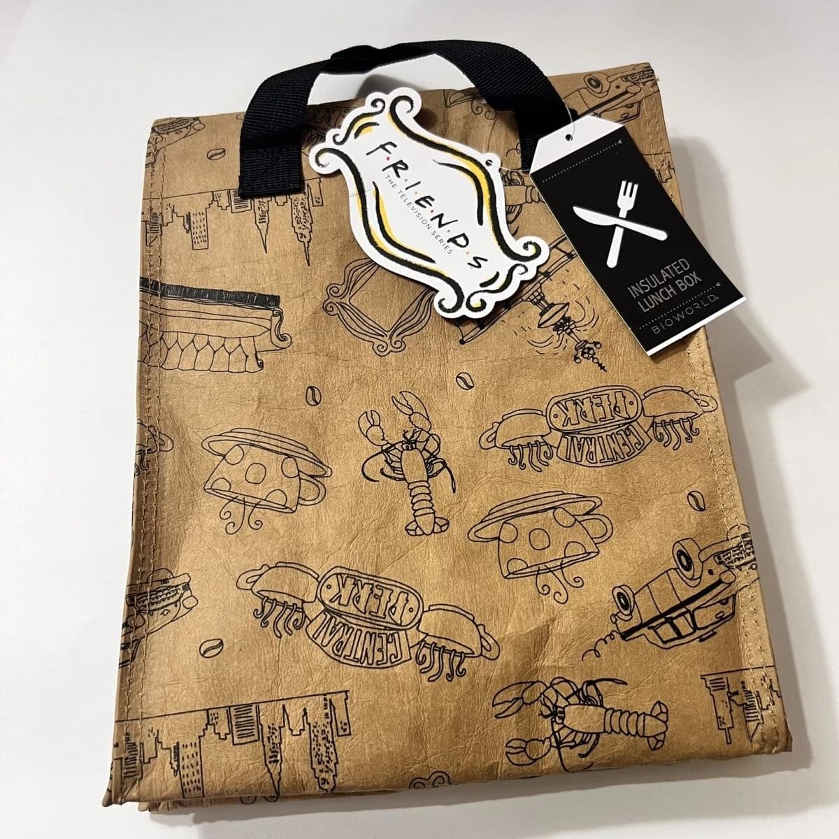Borsa Termica Portatile per Pranzo in Carta DuPont con Stampa Cartoon, Contenitore Ecologico per Alimenti