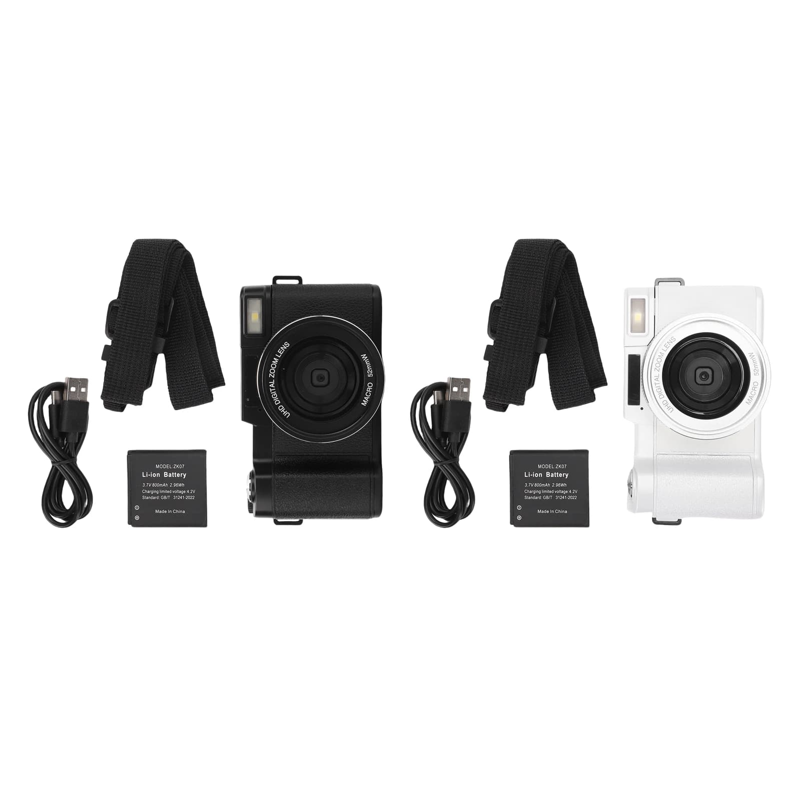 5K 64MP Digital Camera 18X Digital Zoom 3 Inch Screen WiFi Selfie Beauty Cam With LED Fill Light For Travel Daily Shooting