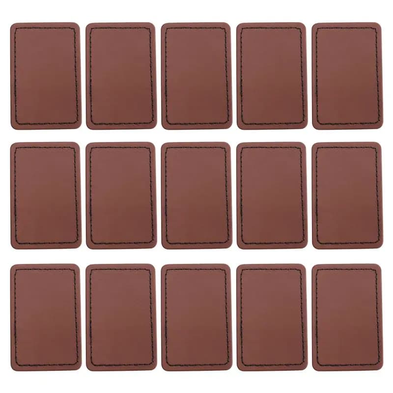 ABJI-90Pcs Laser Engraving Blanks, Blank Leather Patch For Hat, Wear-Resistant, Not Easy To Fade