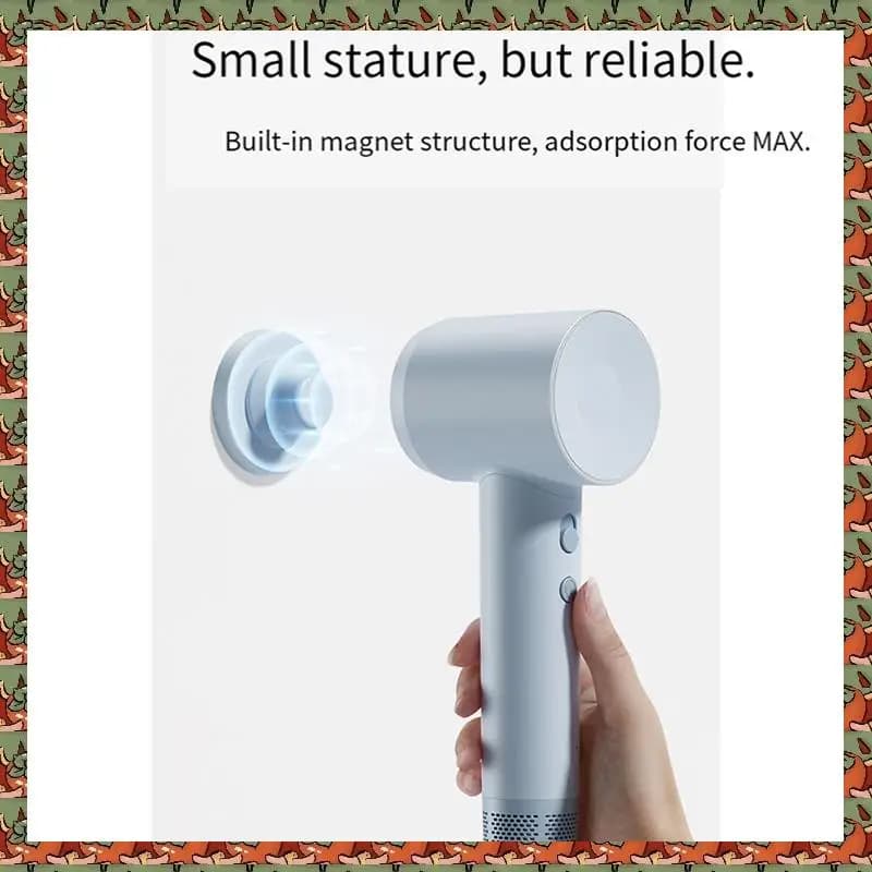 ABLQ For Laifen Hair Dryer Magnetic Wall Storage Brace LF03 Hair Dryer with Blue Air Nozzle