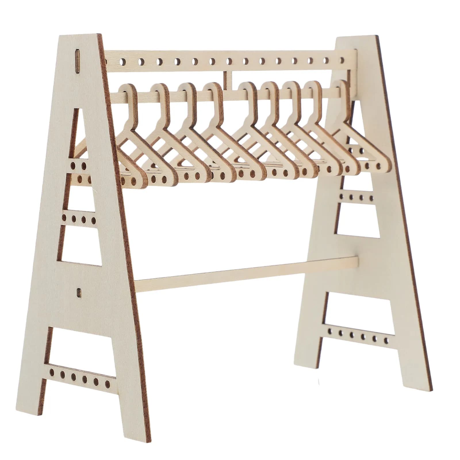 Wooden Jewelry Display Stand Multi Function Earring Hanger Necklace Holder Organizer for Dressing Table Retail Store Jewelry
