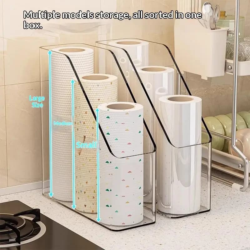 Kitchen Cabinet Door Organizer Box Storage Box Garbage Bag Storage Container For Plastic Wrap Gloves Dispenser