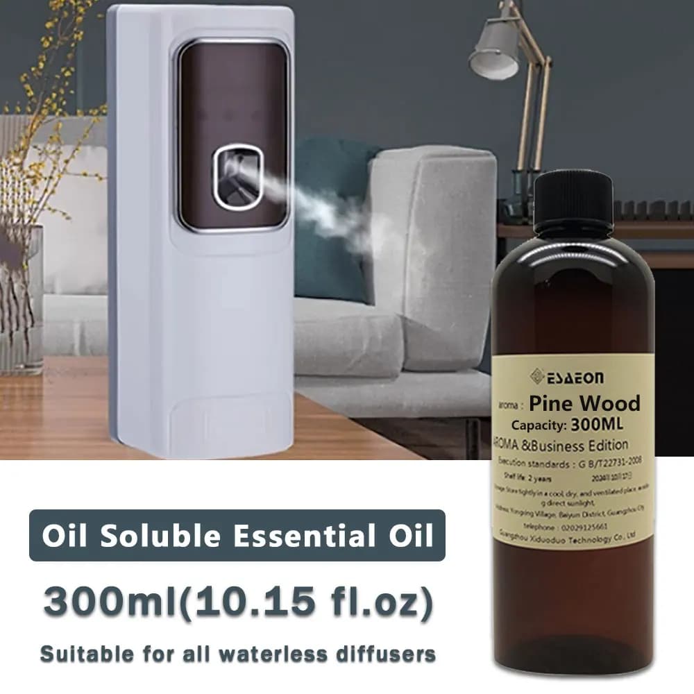 ESAEON 300ml (10.15 fl.oz) Oli Essenziali Legno di Pino/Hilton - Liquido di Ricarica per Diffusori Hotel/Bar, Olio Profumato per Diffusori