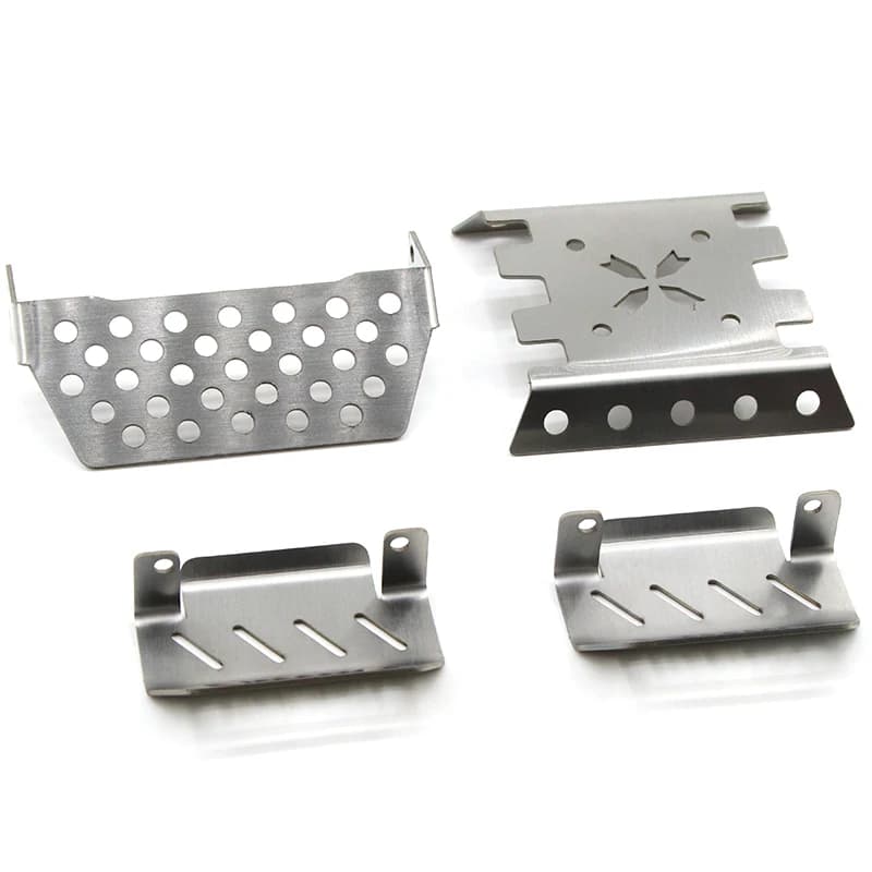 Car Parts MJX H8H RC General Frame Stainless Steel Armour Protection Plate Corrugated Bridge Side Weight