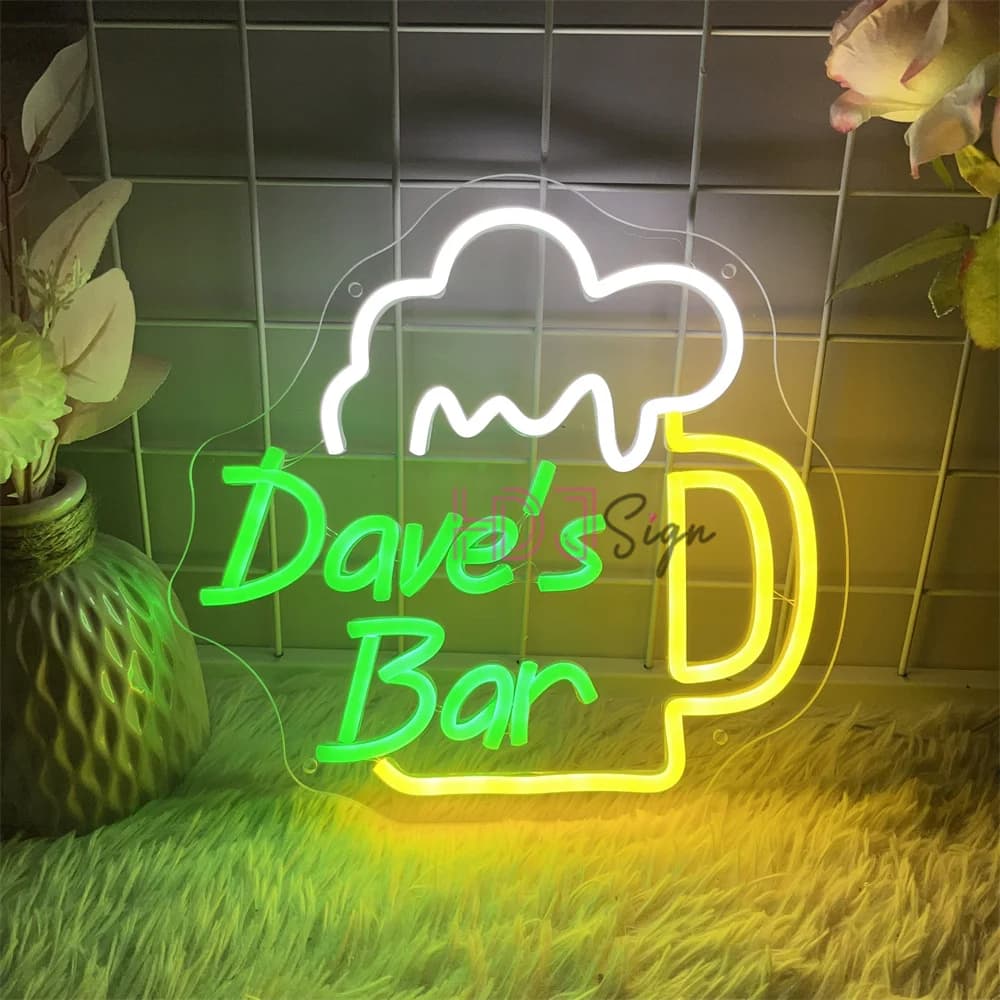 Insegne al neon per bar personalizzate Led Cafe Bar Decorazione Luci al neon USB Bar personalizzato Pub Club Party Room Wall Art Decor Insegne aziendali