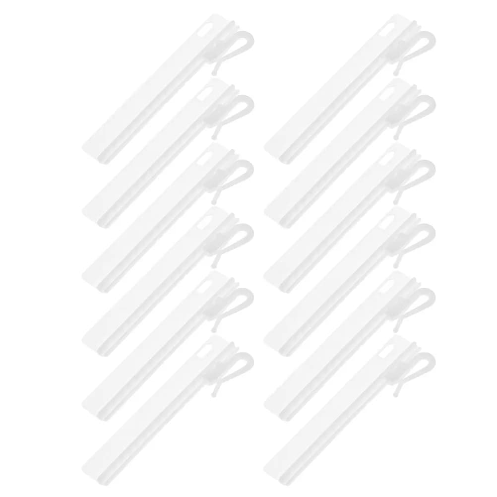 25pcs Curtain Adjustment Hook Plastic Clips Ceiling Track Adjustable Length Quality Flexible Design Hooks for Curtain