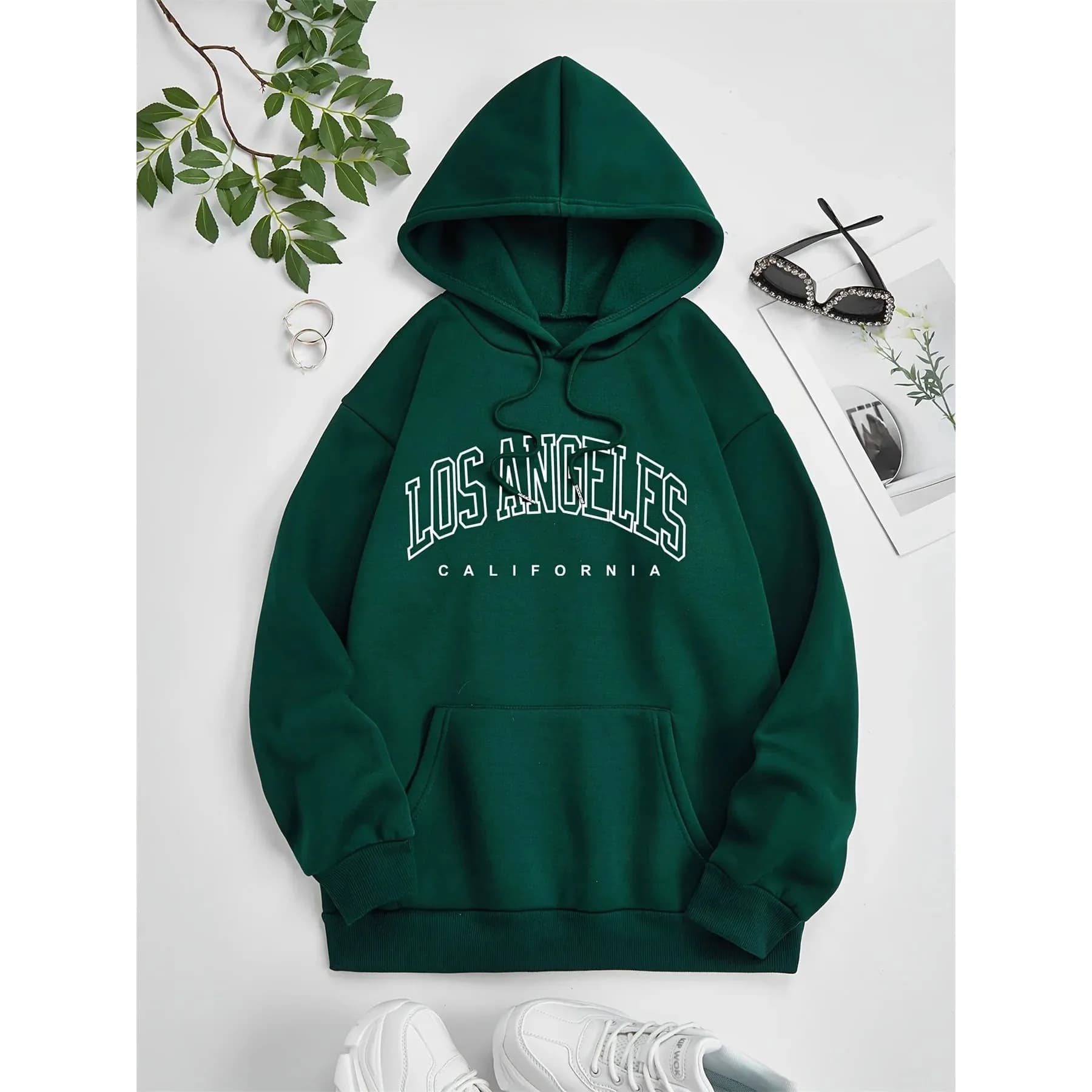 Women's Casual Hoodie Sweatshirt California Letter Print Comfortable Soft Fabric Autumn Fashion Ladies' Clothing