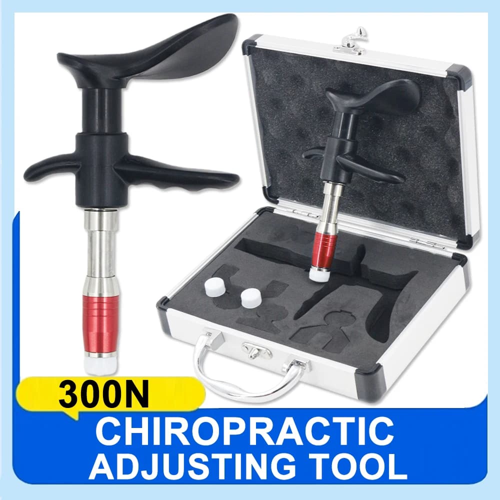 300N Portable Chiropractic Adjusting Tools Improve Spinal And Joint Pain Massage Relaxation Manual Gun Set