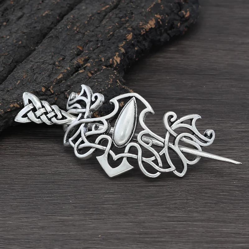 Women's Alloy Hairpins Style punk hip-hop retro dug Accessory for fashionable nitric style Norwegian Viking